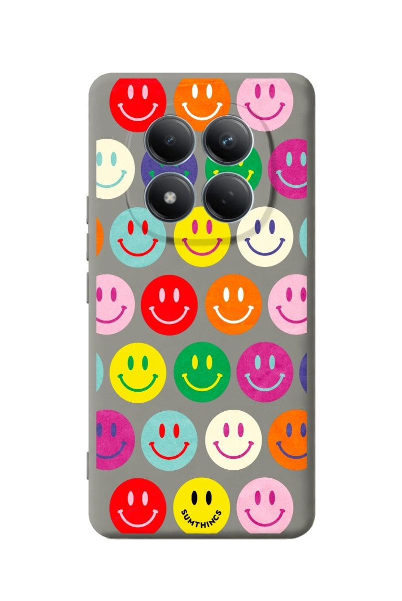 Xiaomi Miles Of Smiles Premium Telefon Kılıfı Gri - Sumthincs