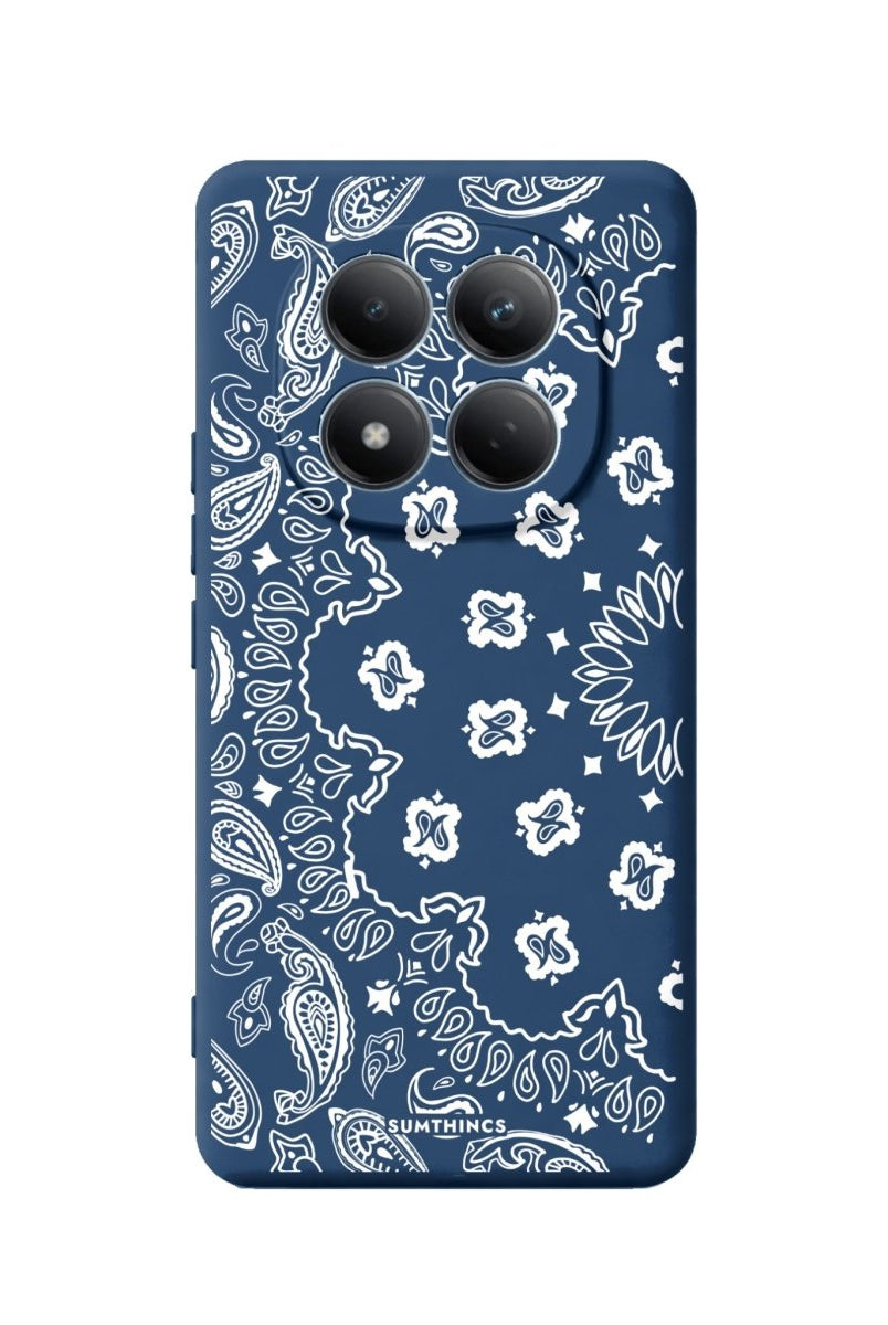 Xiaomi Paisley Premium Telefon Kılıfı Pasifik Mavi - Sumthincs