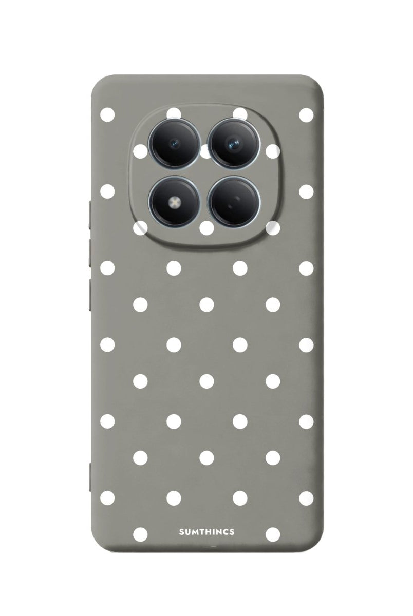 Xiaomi Polka Dots Premium Telefon Kılıfı Gri - Sumthincs