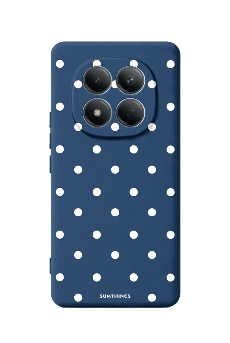 Xiaomi Polka Dots Premium Telefon Kılıfı Pasifik Mavi - Sumthincs