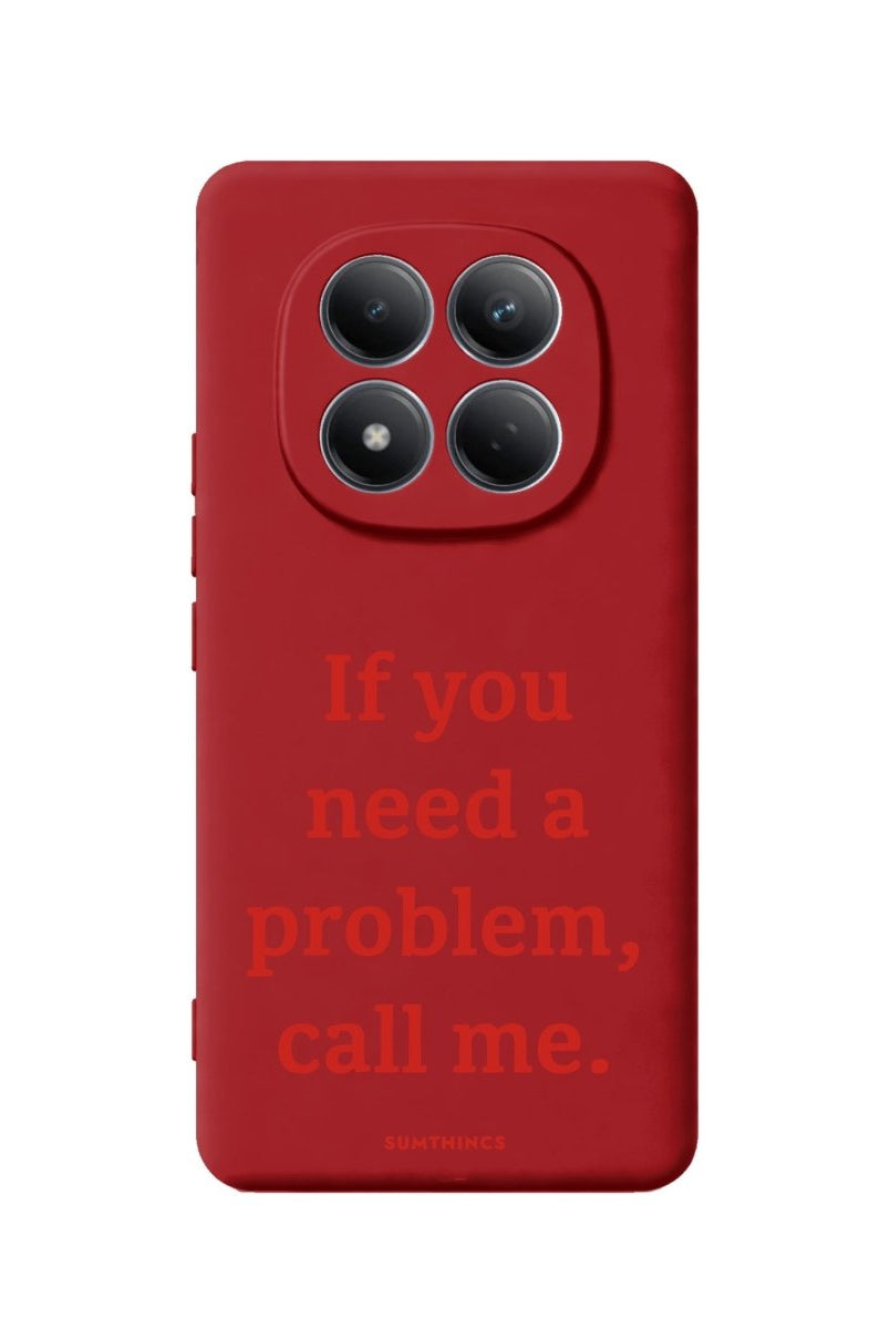 Xiaomi Problem Premium Telefon Kılıfı Kırmızı - Sumthincs