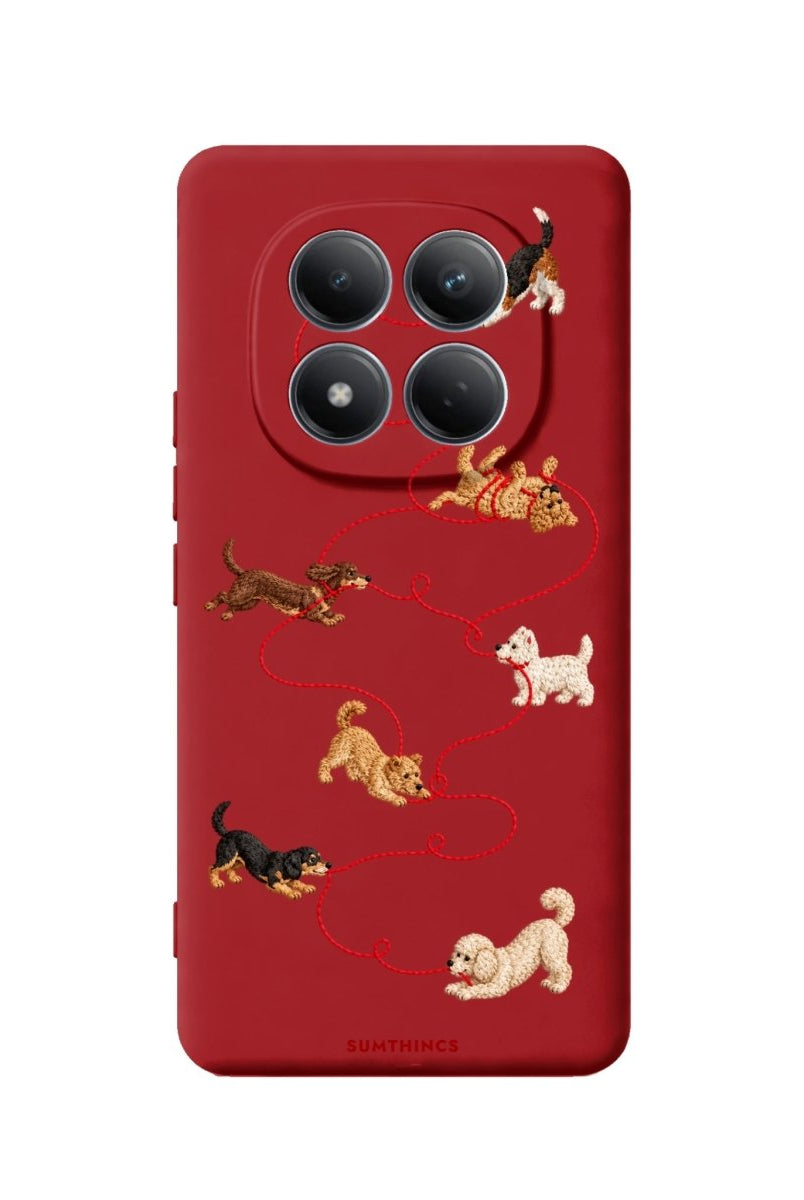 Xiaomi Puppy Premium Telefon Kılıfı Kırmızı - Sumthincs