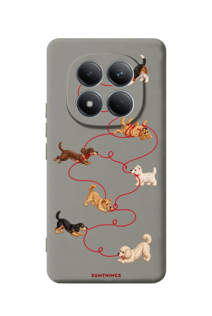 Xiaomi Puppy Premium Telefon Kılıfı Gri - Sumthincs
