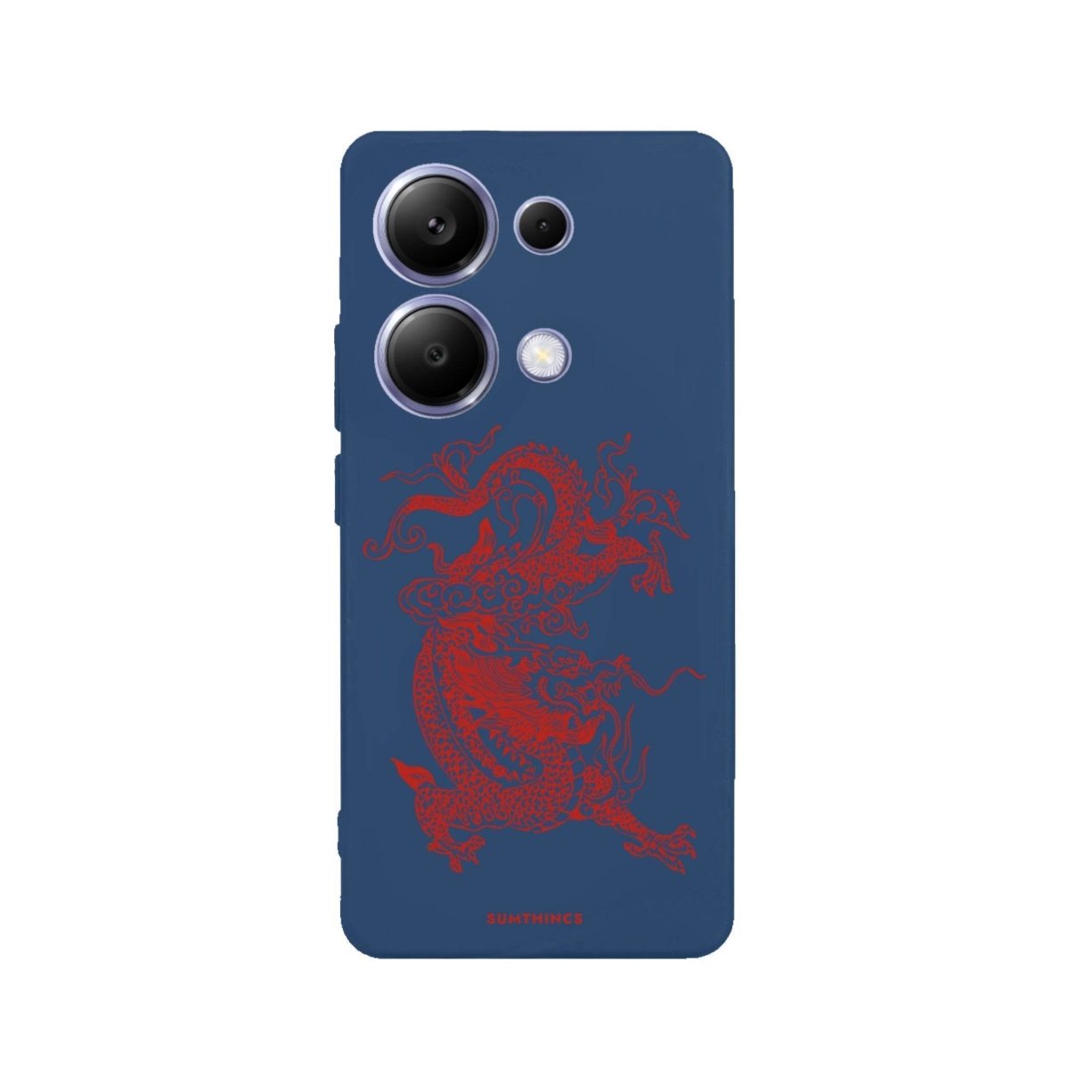 Xiaomi Redmi 13 Dragon Premium Telefon Kılıfı Pasifik Mavi - SUMTHINCS