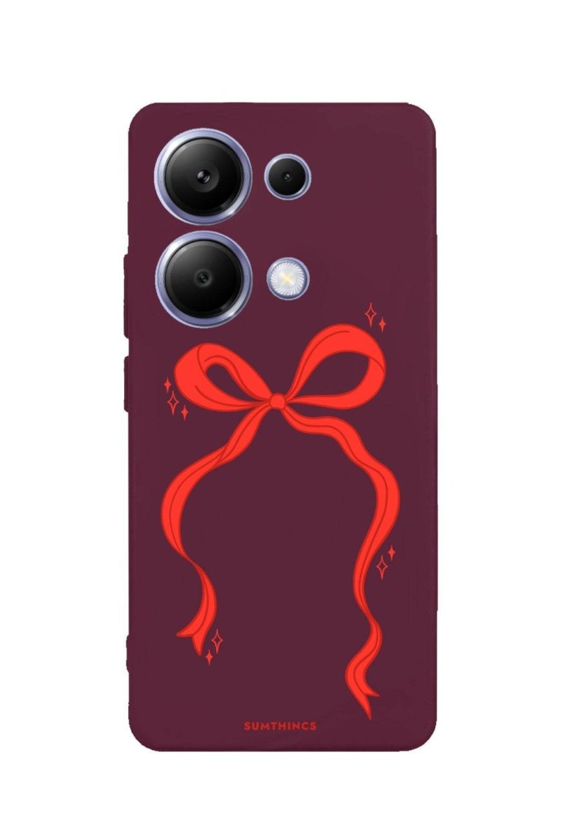 Xiaomi Redmi 13 Red Bow Premium Telefon Kılıfı - SUMTHINCS