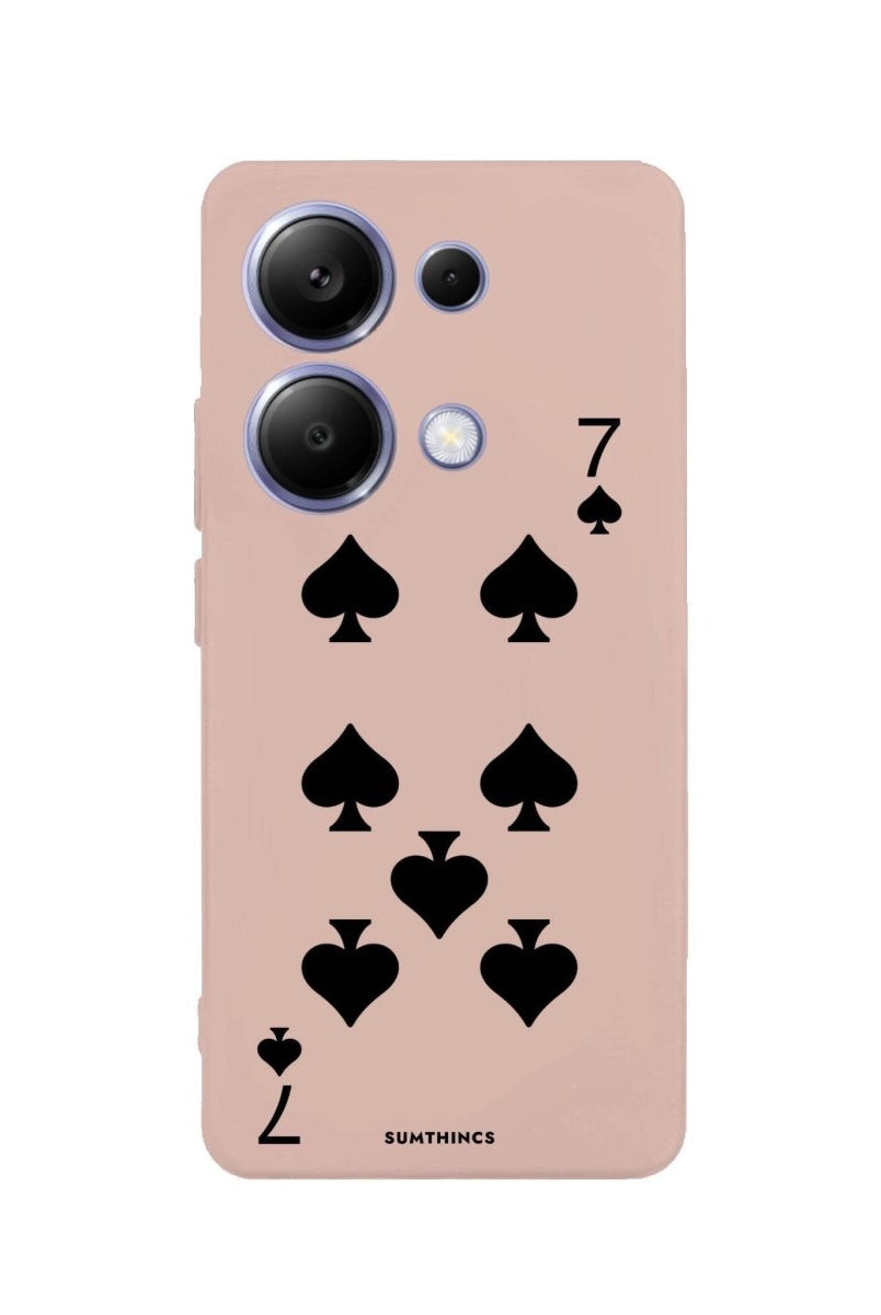 Xiaomi Redmi 13 Spade7 Premium Telefon Kılıfı Bej - SUMTHINCS