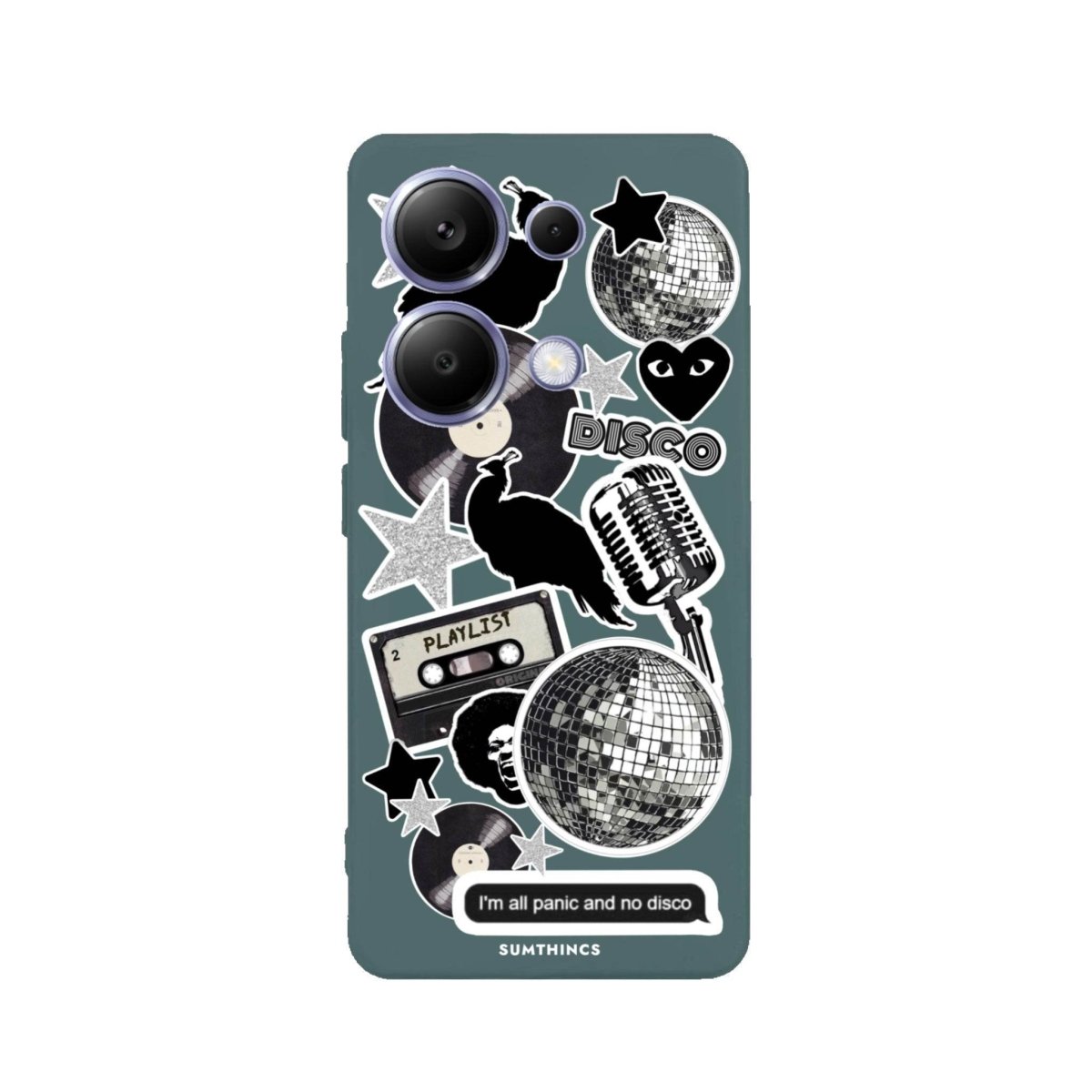 Xiaomi Redmi Note 13 Disco Stickers Premium Telefon Kılıfı - SUMTHINCS