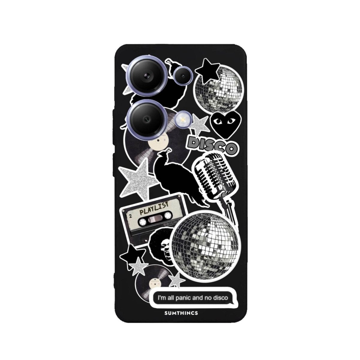 Xiaomi Redmi Note 13 Disco Stickers Premium Telefon Kılıfı - SUMTHINCS