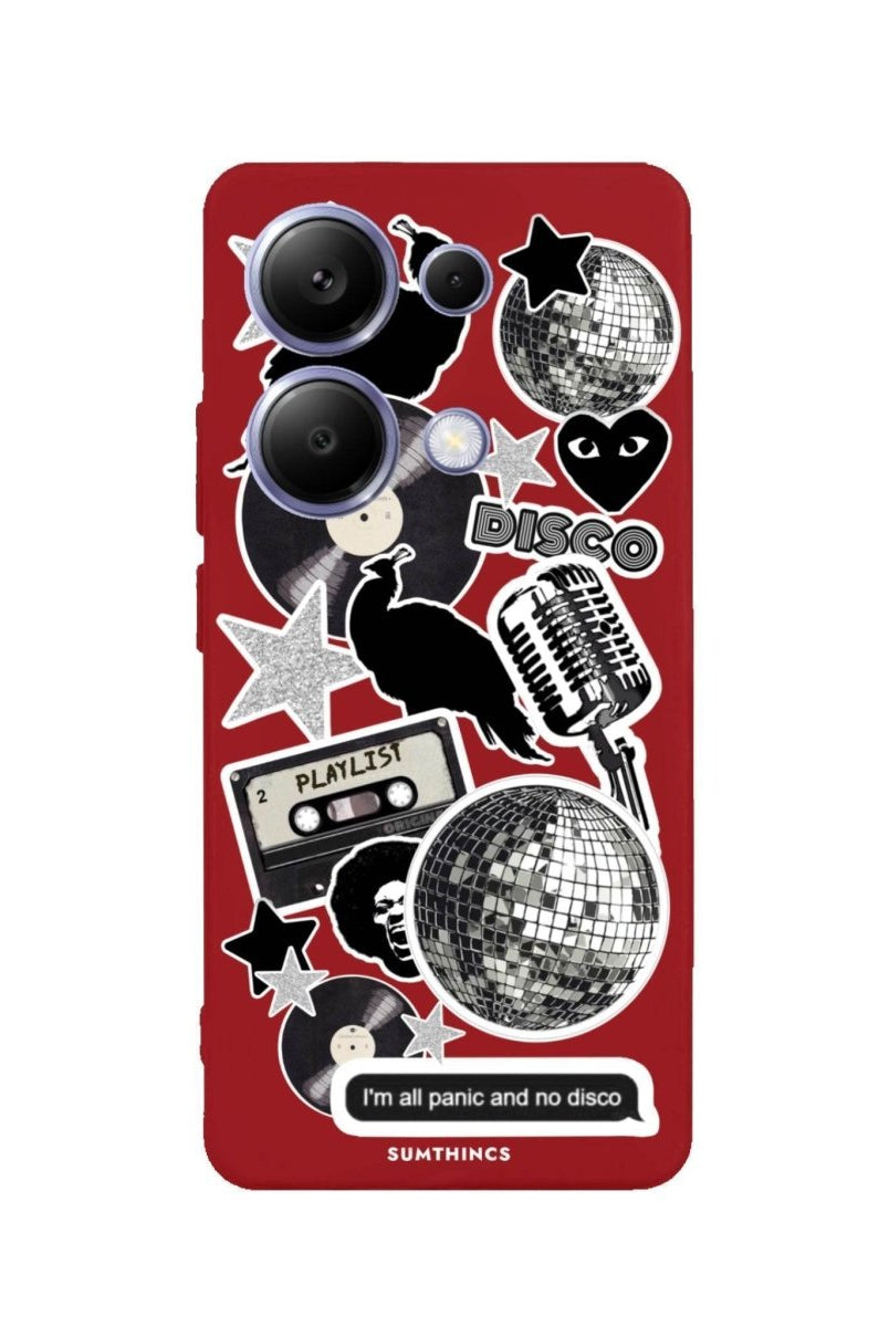 Xiaomi Redmi Note 13 Disco Stickers Premium Telefon Kılıfı - SUMTHINCS