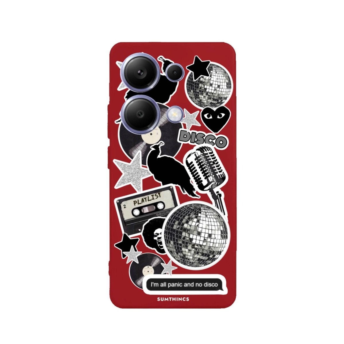 Xiaomi Redmi Note 13 Disco Stickers Premium Telefon Kılıfı - SUMTHINCS