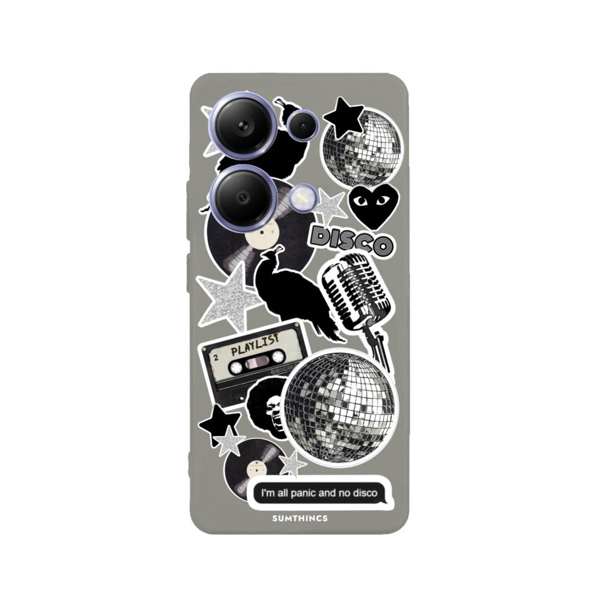 Xiaomi Redmi Note 13 Disco Stickers Premium Telefon Kılıfı - SUMTHINCS