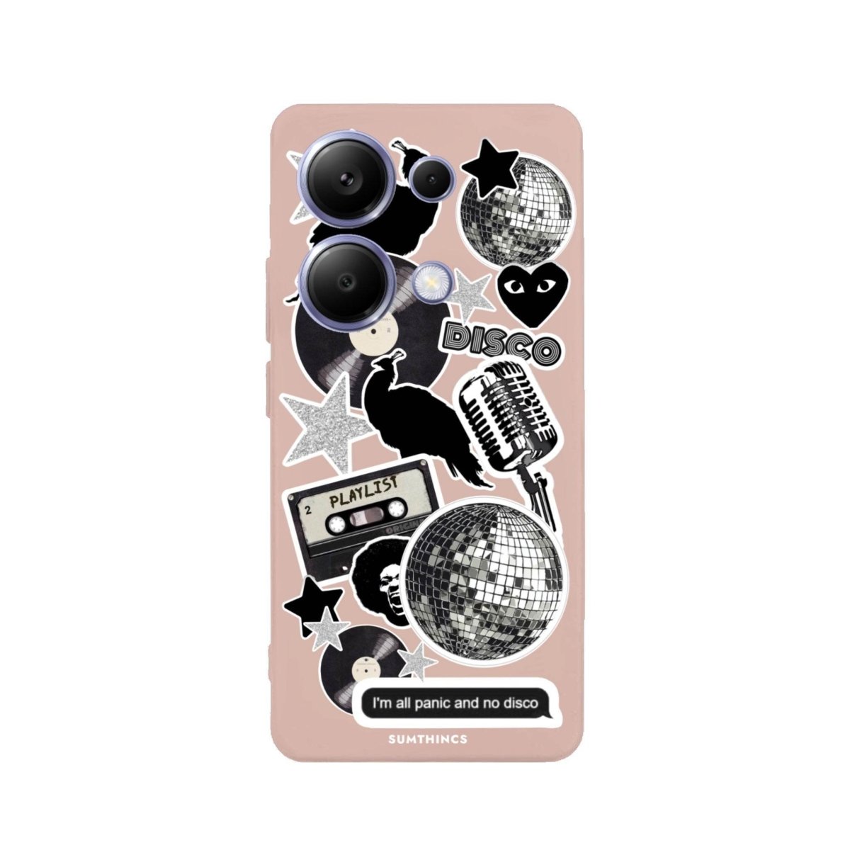 Xiaomi Redmi Note 13 Disco Stickers Premium Telefon Kılıfı - SUMTHINCS