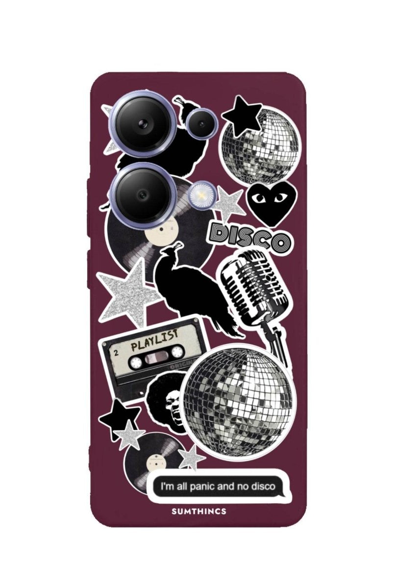 Xiaomi Redmi Note 13 Disco Stickers Premium Telefon Kılıfı - SUMTHINCS