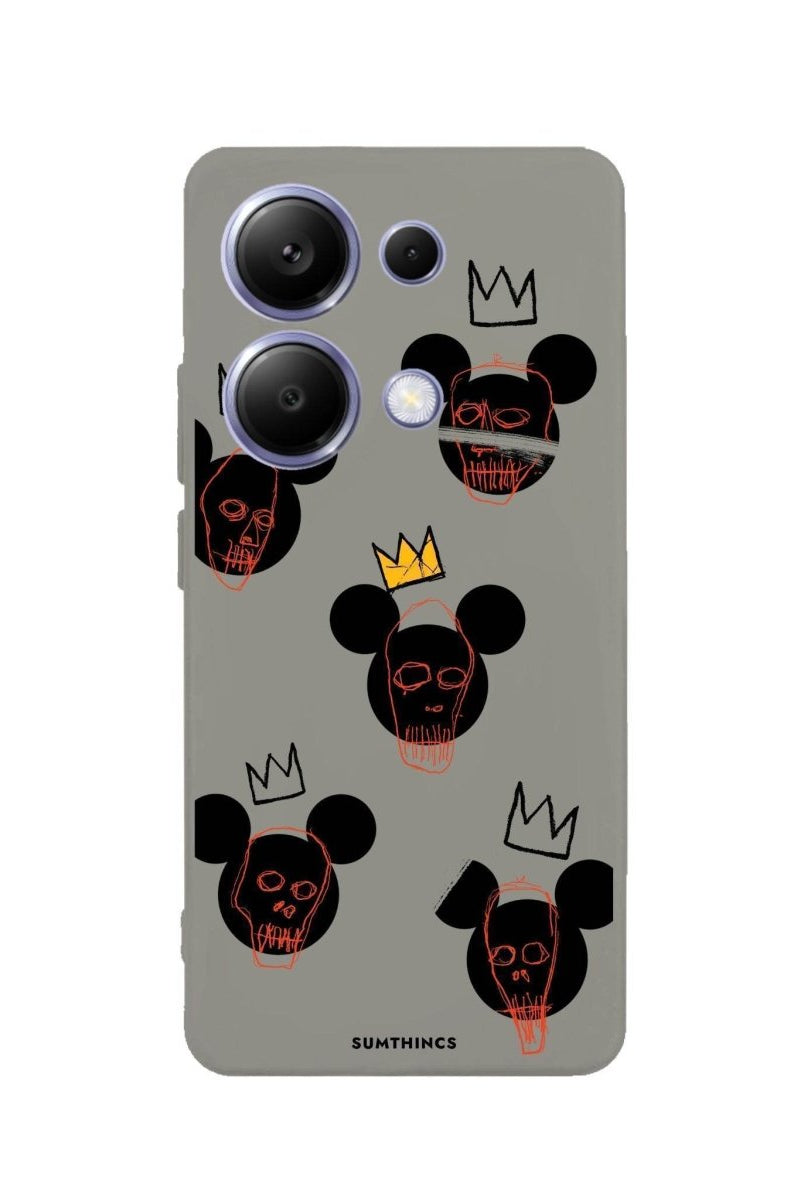 Xiaomi Redmi Note 13 Mickeys Midnight Premium Telefon Kılıfı Gri - SUMTHINCS