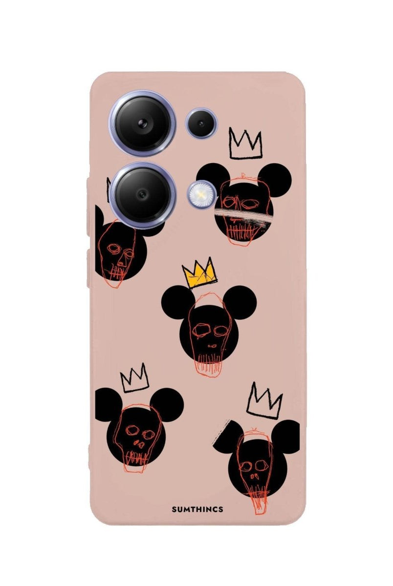 Xiaomi Redmi Note 13 Mickeys Midnight Premium Telefon Kılıfı Bej - SUMTHINCS
