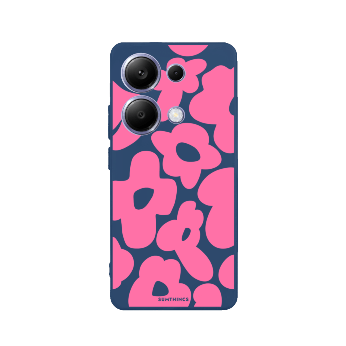 Xiaomi Redmi Note 14 Daisy Pop Premium Telefon Kılıfı Pasifik Mavi - SUMTHINCS