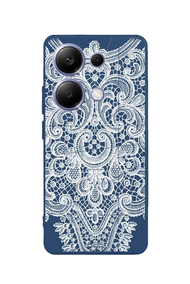 Xiaomi Redmi Note 14 Lacework Premium Telefon Kılıfı Pasifik Mavi - SUMTHINCS