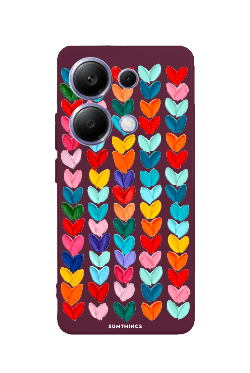 Xiaomi Redmi Note 14 Lovestorm Premium Telefon Kılıfı Bordo - SUMTHINCS