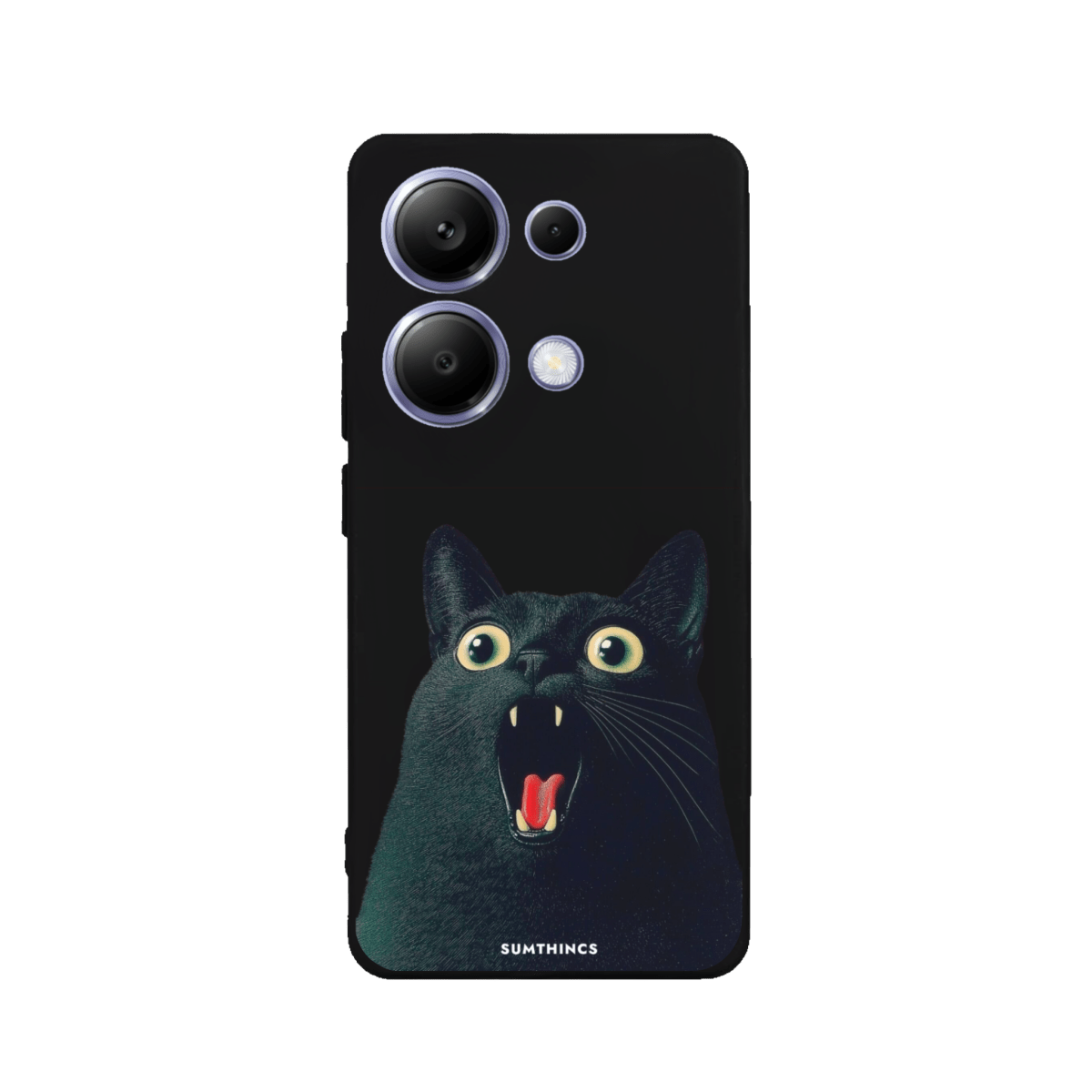 Xiaomi Redmi Note 14 Meoww Premium Telefon Kılıfı Siyah - SUMTHINCS