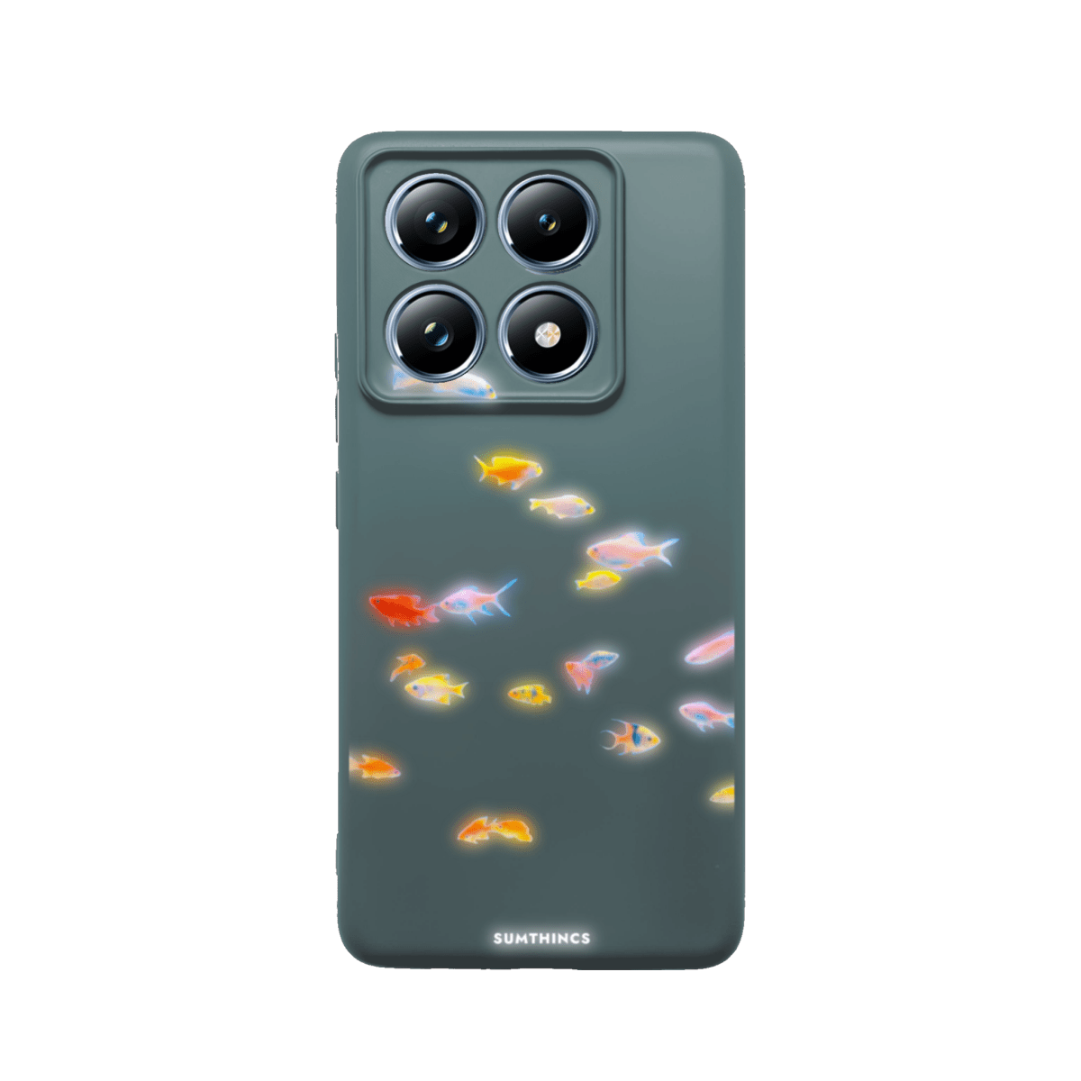 Xiaomi Redmi Note 14 Neon Fish Premium Telefon Kılıfı Kaktüs Yeşili - SUMTHINCS