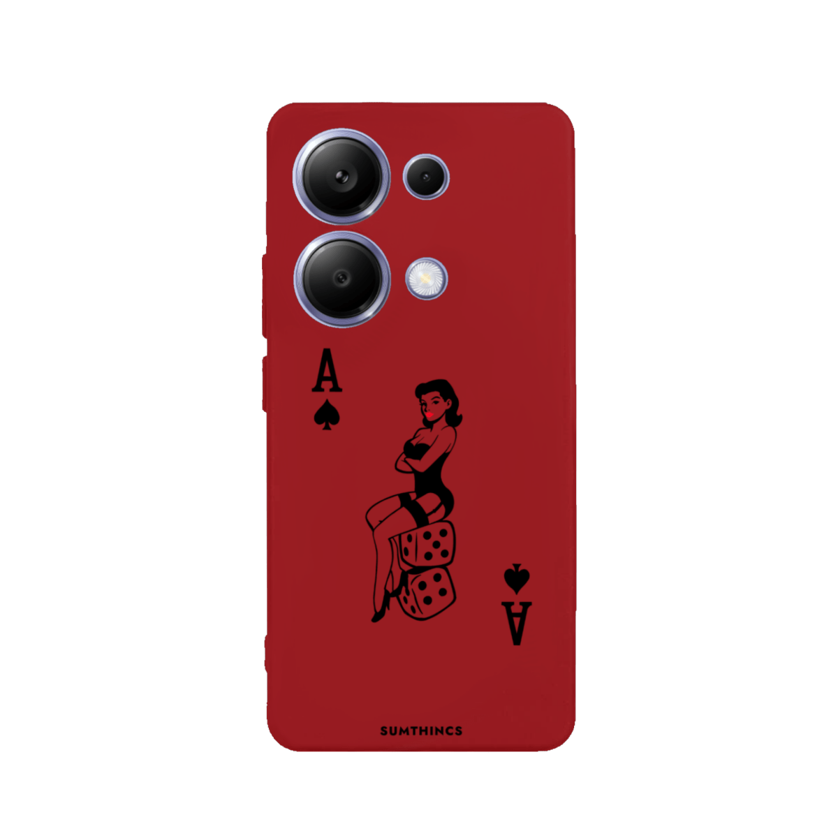 Xiaomi Redmi Note 14 Pro Plus 5G Ace Queen Premium Telefon Kılıfı Kırmızı - SUMTHINCS