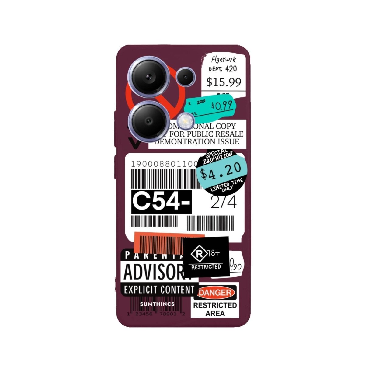 Xiaomi Redmi Note 14 Pro Plus 5G Barcode C54 Premium Telefon Kılıfı - SUMTHINCS