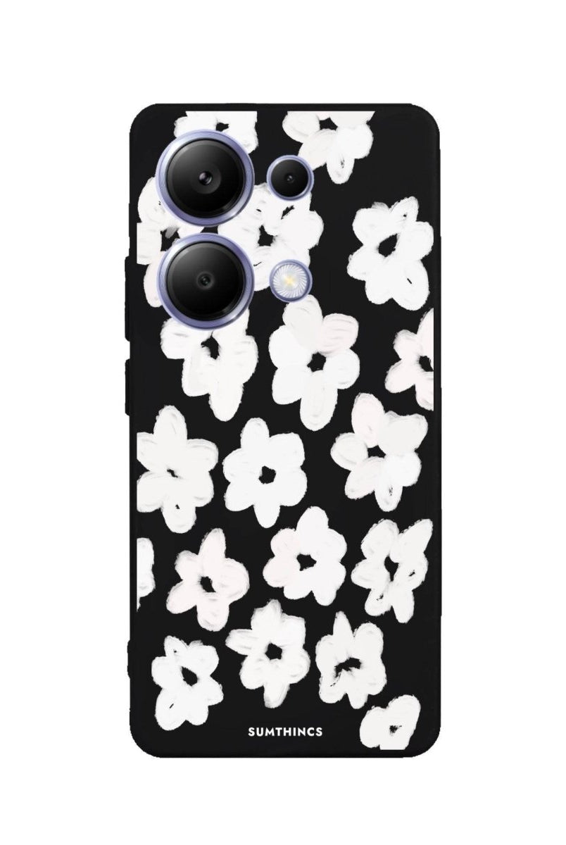 Xiaomi Redmi Note 14 Pro Plus 5G Blossoms Premium Telefon Kılıfı Siyah - SUMTHINCS