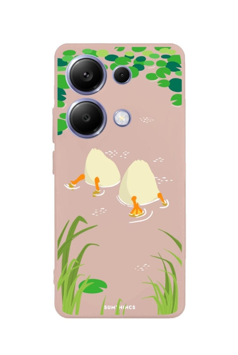Xiaomi Redmi Note 14 Pro Plus 5G Ducks Premium Telefon Kılıfı Bej - SUMTHINCS