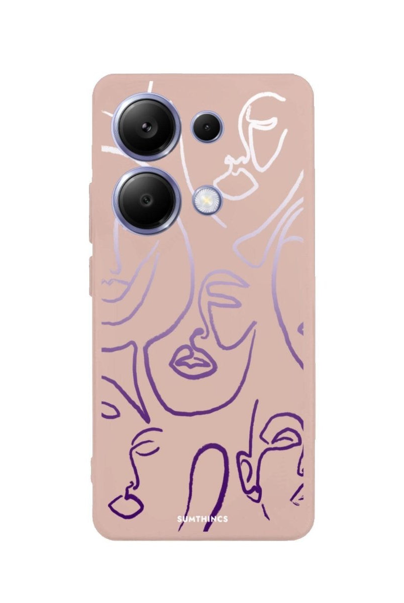 Xiaomi Redmi Note 14 Pro Plus 5G Faces Premium Telefon Kılıfı Bej - SUMTHINCS