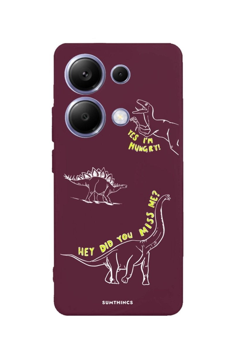 Xiaomi Redmi Note 14 Pro Plus 5G Hey Did You Miss Me Premium Telefon Kılıfı Bordo - SUMTHINCS