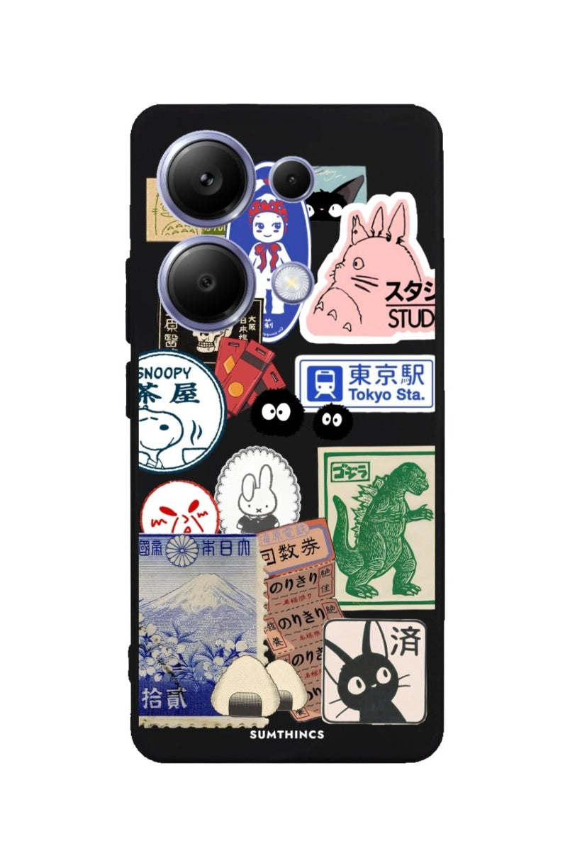 Xiaomi Redmi Note 14 Tokyobook Premium Telefon Kılıfı Siyah - Sumthincs