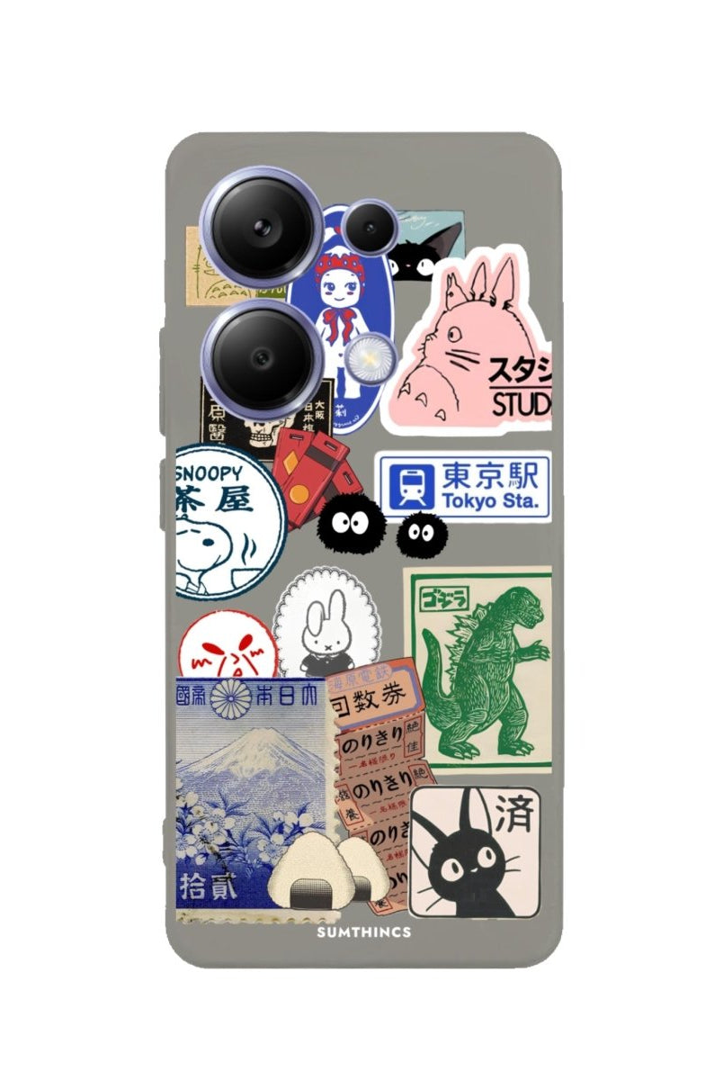 Xiaomi Redmi Note 14 Tokyobook Premium Telefon Kılıfı Gri - Sumthincs