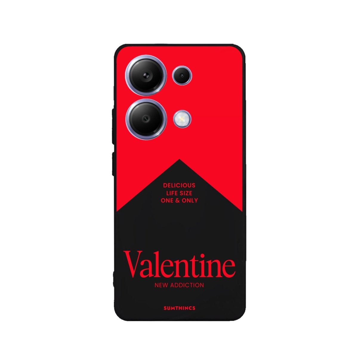 Xiaomi Redmi Note 14 Valentine Premium Telefon Kılıfı Siyah - SUMTHINCS