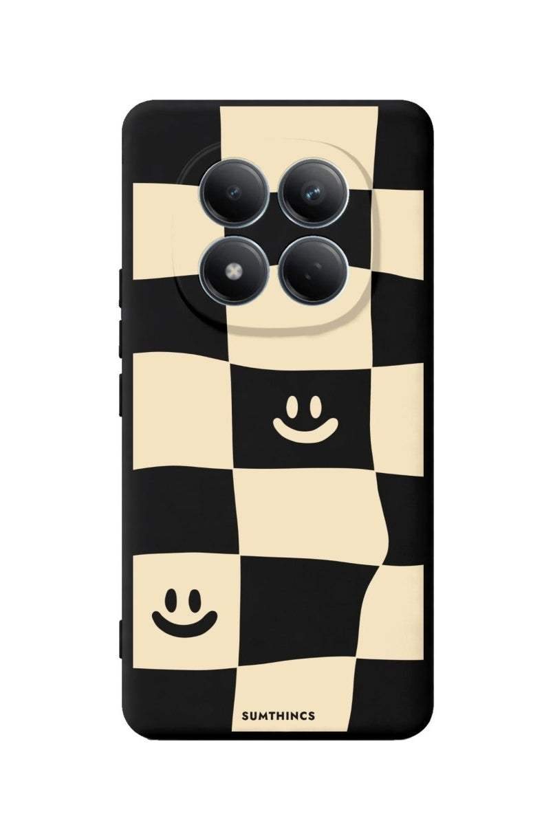 Xiaomi Smiling Check Premium Telefon Kılıfı Siyah - Sumthincs