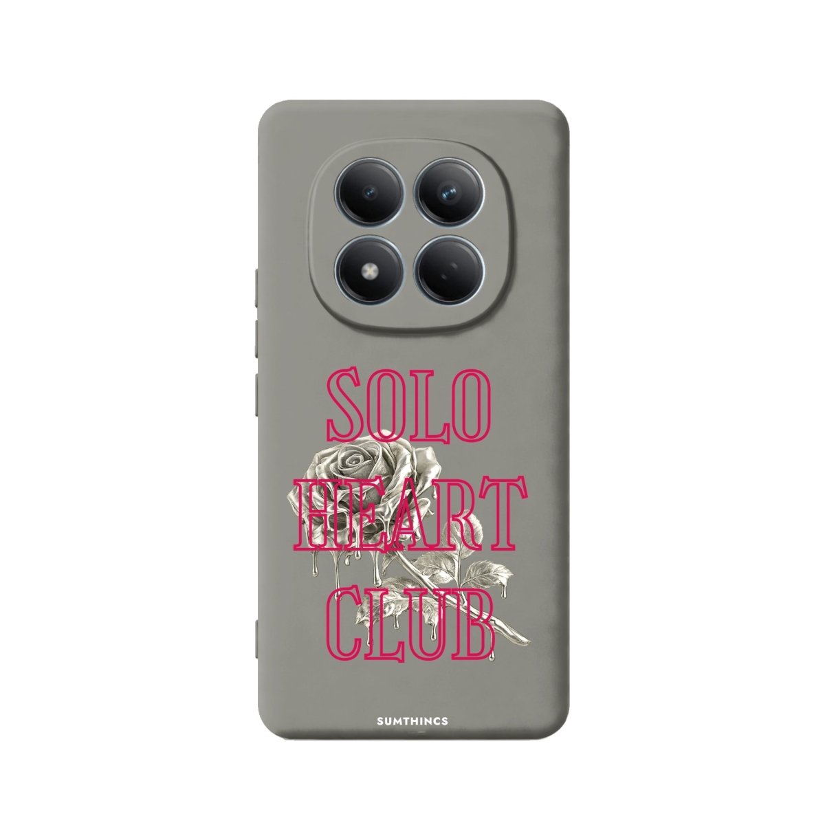 Xiaomi Solo Heart Club Premium Telefon Kılıfı Gri - Sumthincs