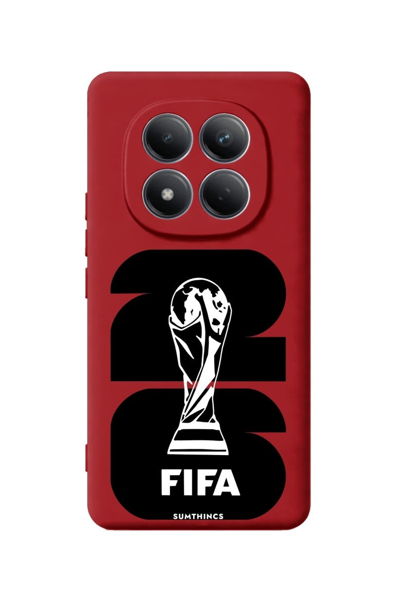 Xiaomi World Cup 26 Premium Telefon Kılıfı Kırmızı - Sumthincs