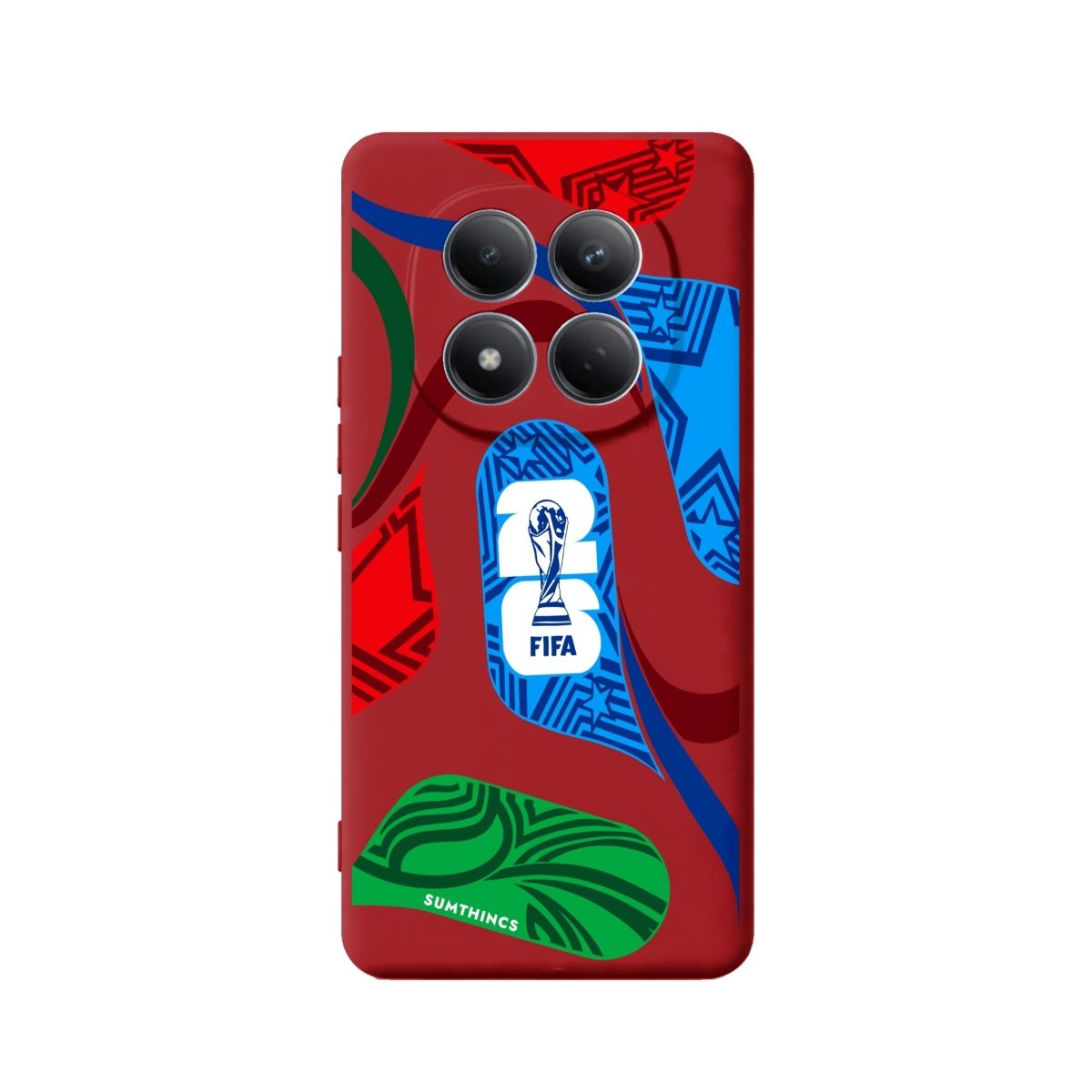Xiaomi World Cup Ball Premium Telefon Kılıfı Kırmızı - Sumthincs