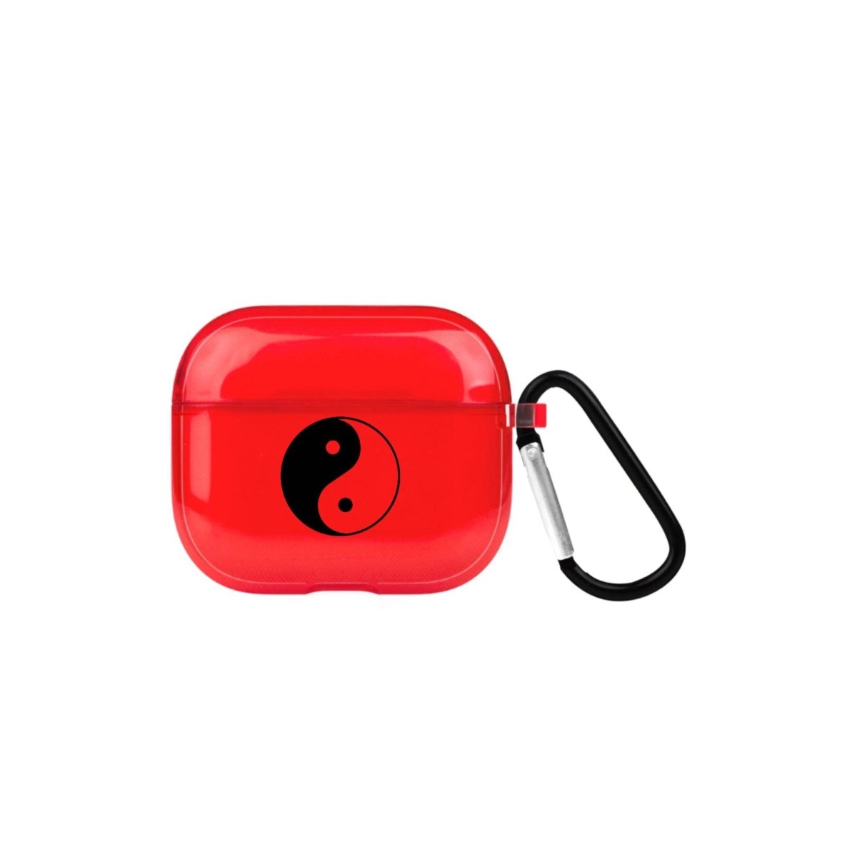 Yin Yang AirPods 3 Şeffaf Silikon Kılıf Kırmızı - SUMTHINCS
