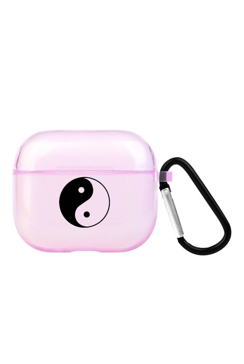 Yin Yang AirPods 3 Şeffaf Silikon Kılıf Lila - SUMTHINCS