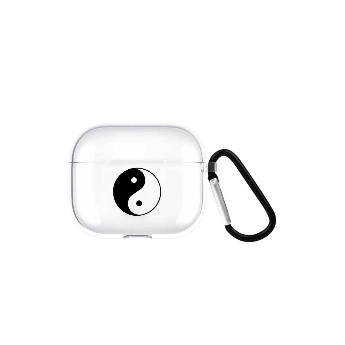 Yin Yang AirPods 3 Şeffaf Silikon Kılıf Beyaz Şeffaf - SUMTHINCS