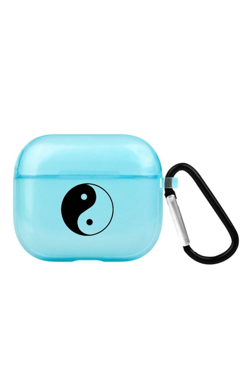 Yin Yang AirPods 3 Şeffaf Silikon Kılıf Mavi - SUMTHINCS