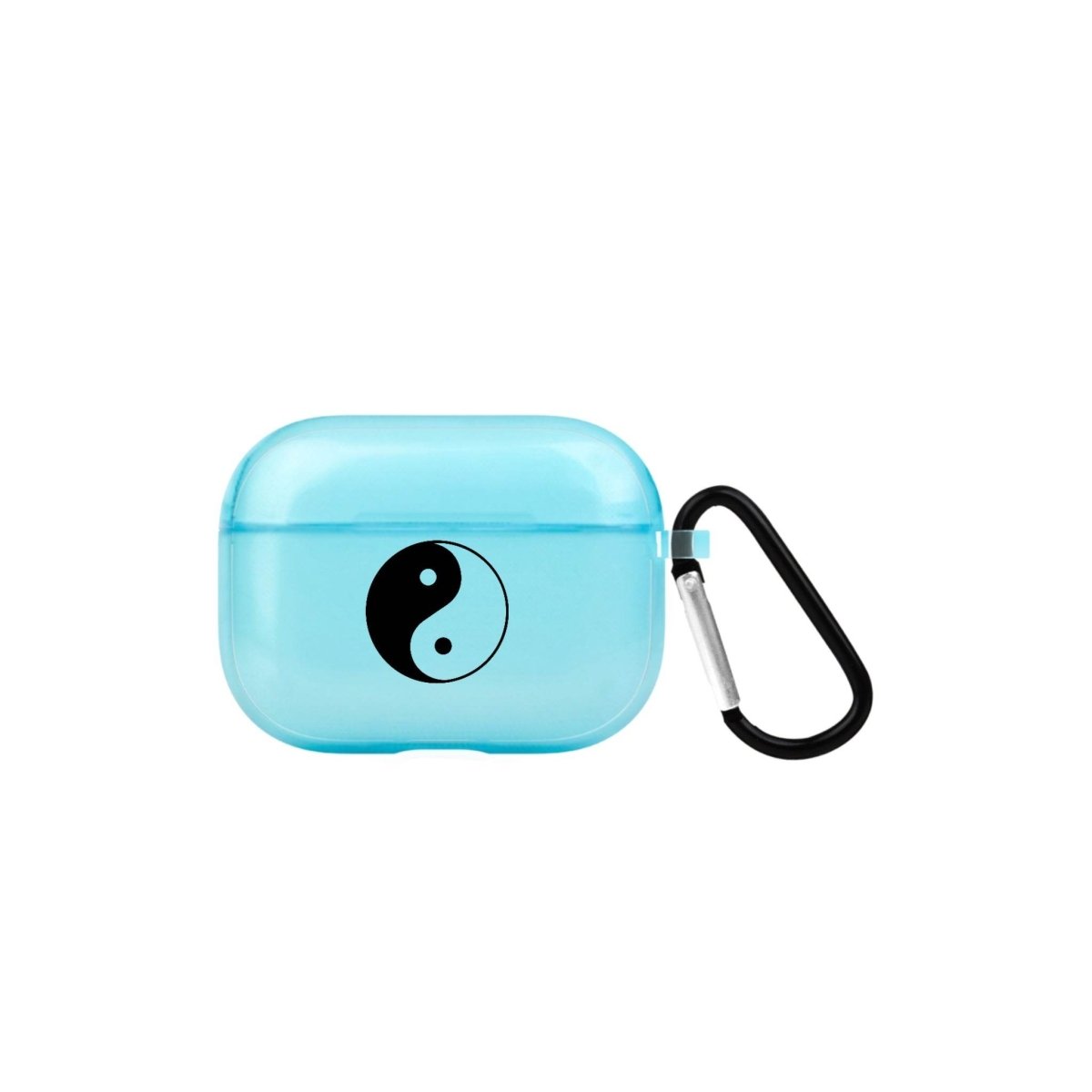 Yin Yang AirPods Pro 2 Şeffaf Silikon Kılıf Mavi - SUMTHINCS