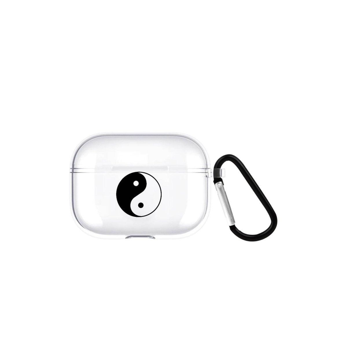 Yin Yang AirPods Pro 2 Şeffaf Silikon Kılıf Beyaz Şeffaf - SUMTHINCS