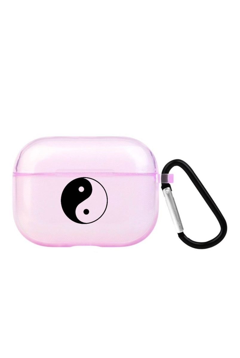 Yin Yang AirPods Pro Şeffaf Silikon Kılıf Lila - SUMTHINCS