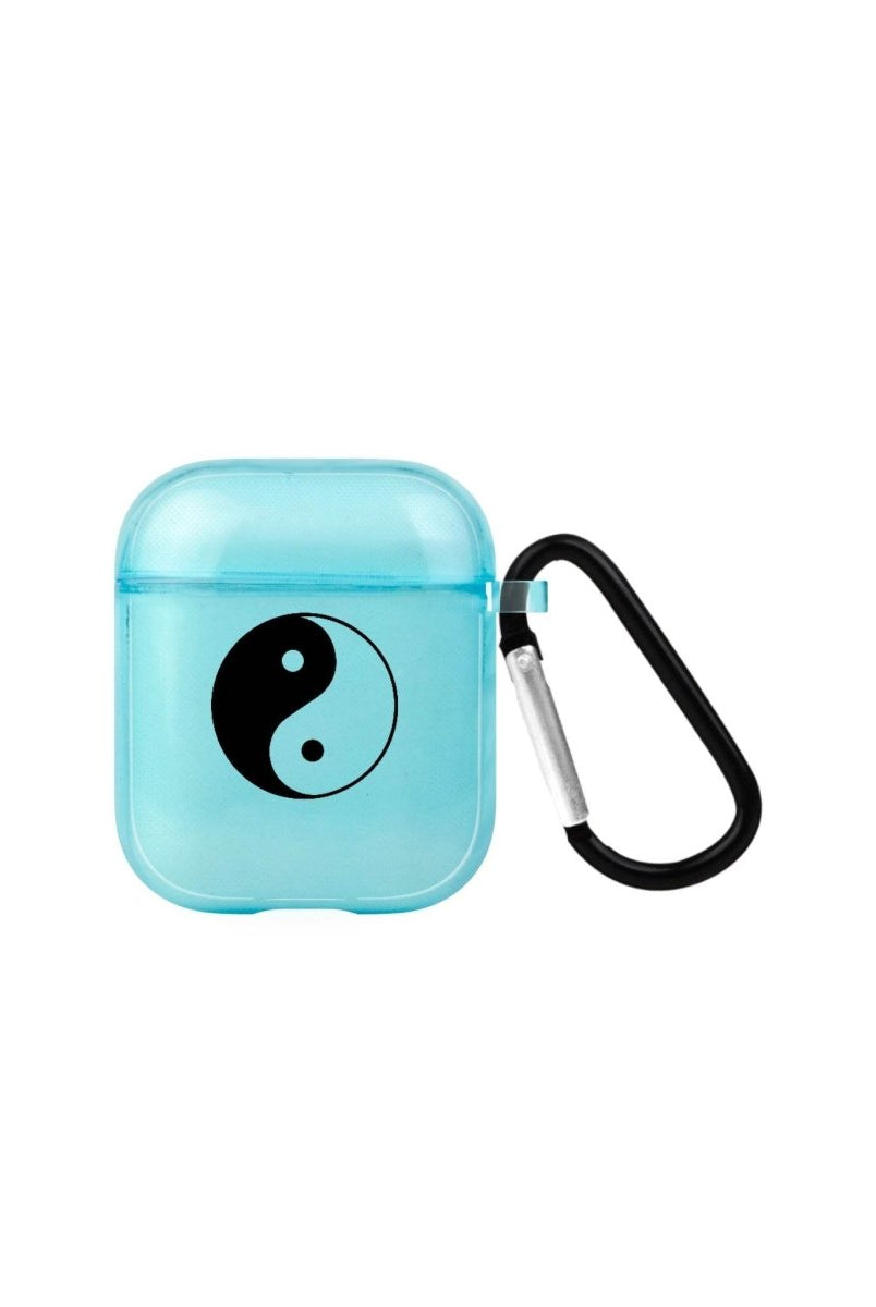 Yin Yang AirPods Şeffaf Silikon Kılıf Mavi - SUMTHINCS