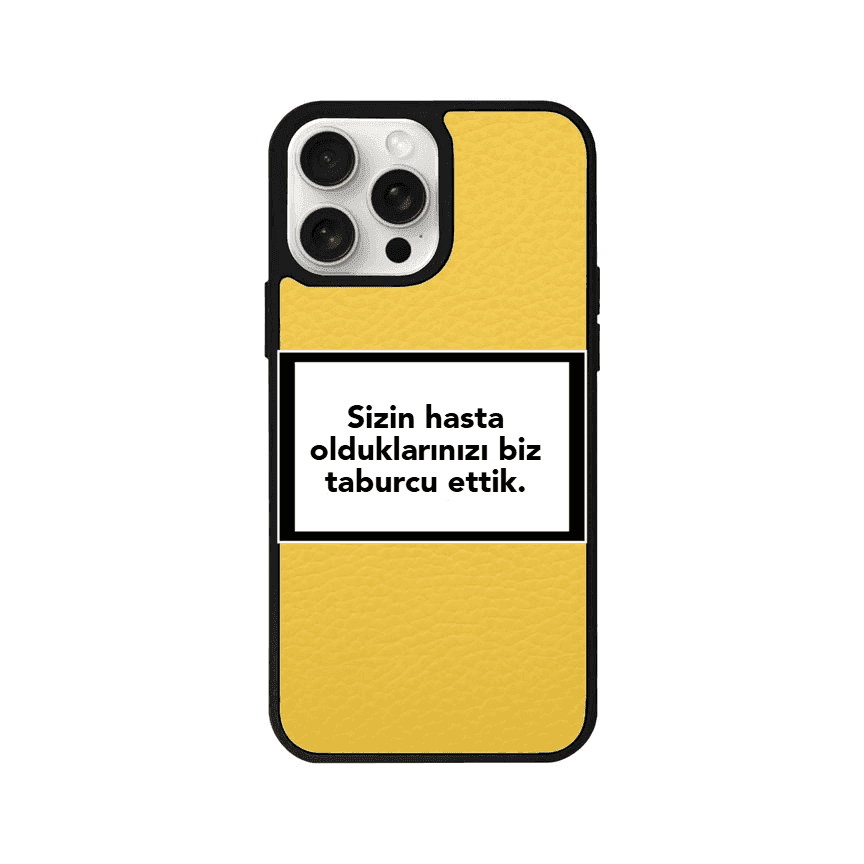iPhone 11 Custom Quote Kişiye Özel Leather Vegan Deri Telefon Kılıfı - SUMTHINCS