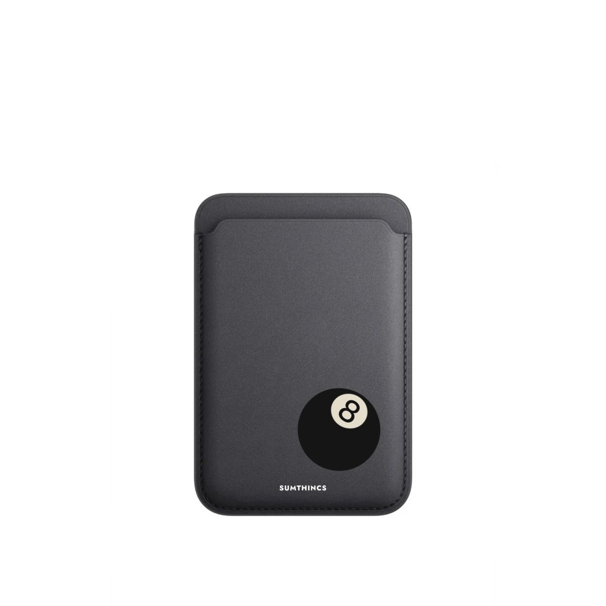8 Ball MagSafe Deri Cüzdan Wallet Siyah - Sumthincs