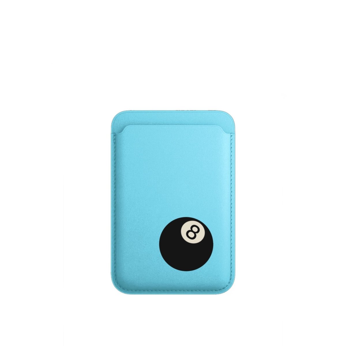 8 Ball MagSafe Deri Cüzdan Wallet Mavi - Sumthincs