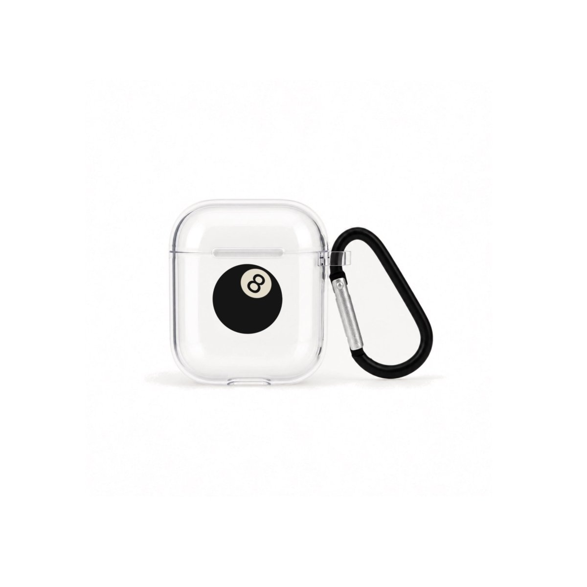 8Ball AirPods 1. ve 2. Nesil Şeffaf Silikon Kılıf Beyaz Şeffaf - Sumthincs