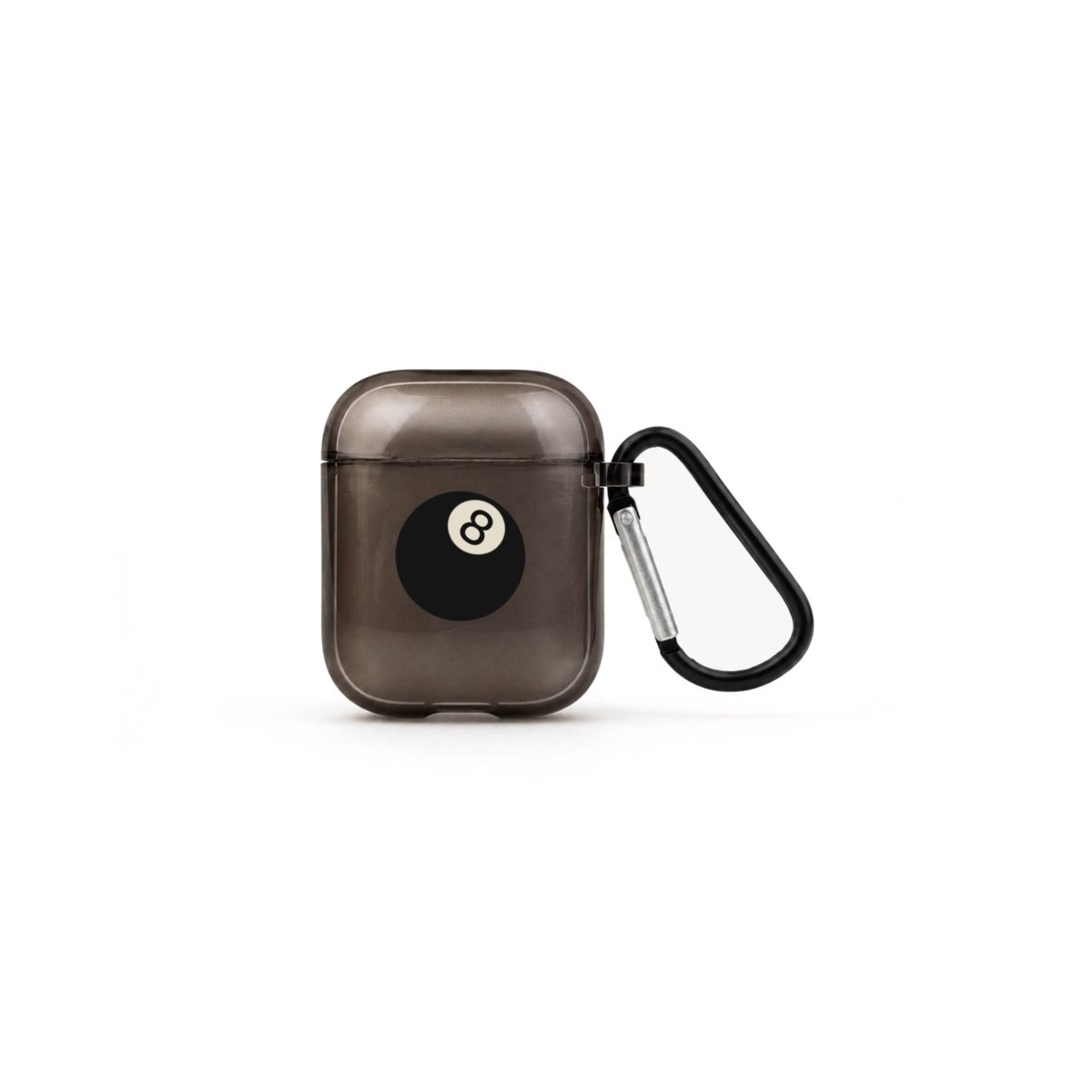 8Ball AirPods 1. ve 2. Nesil Şeffaf Silikon Kılıf Siyah - Sumthincs
